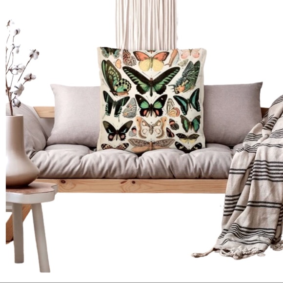 Butterfly Pillow Cover - Picture 2 of 2